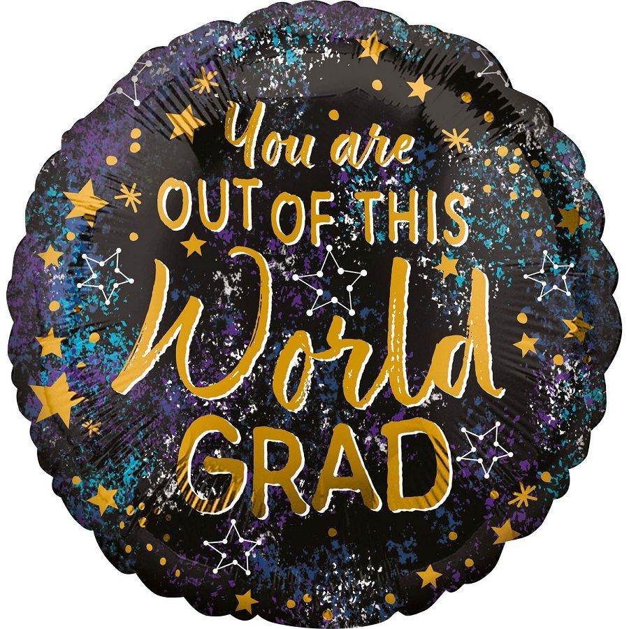 Μπαλόνι Foil 17" Out of This World Grad 43 εκ
