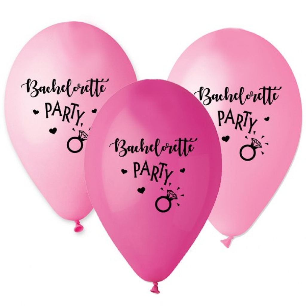 Μπαλόνια Λάτεξ 12 ίντσες Bachelorette Party / τμχ / Ροζ & Φούξια