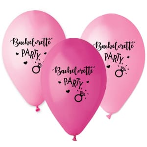 Μπαλόνια Λάτεξ 12 ίντσες Bachelorette Party / τμχ / Ροζ & Φούξια