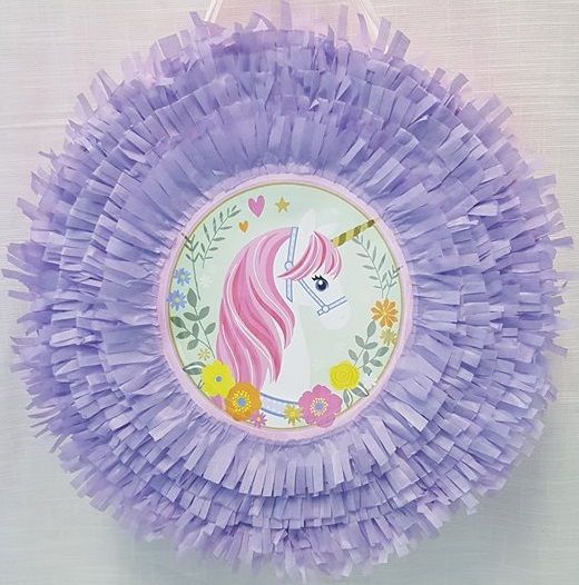 Πινιάτα Χειροποίητη Μονόκερος Unicorn Τύμπανο