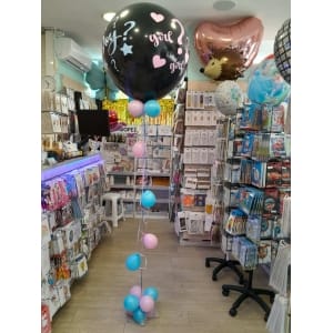 Μπαλονοσύνθεση αποκάλυψης φύλου Boy or Girl Genter Reveal