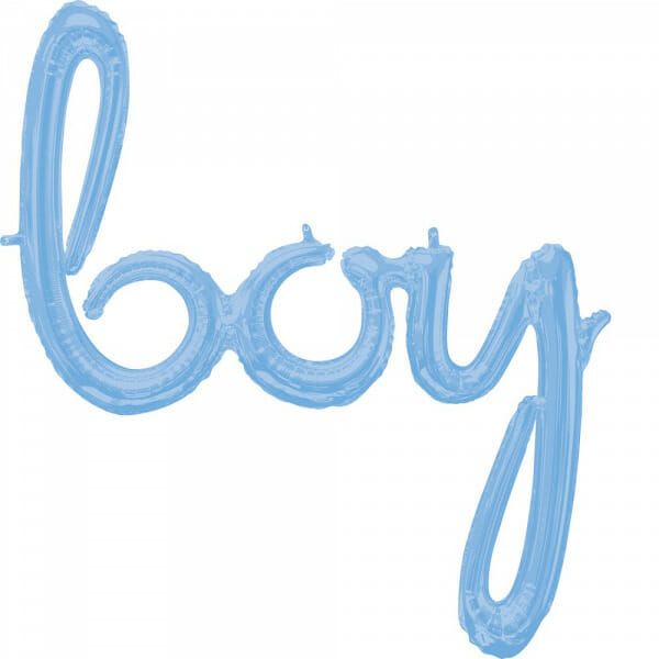 Μπαλόνι Foil γράμματα "Boy"  Σιελ 73 x 81 εκ.