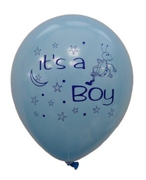 Μπαλόνια Latex 11'' It's a Boy συσκ. 6 τμχ