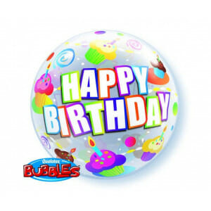 happy birthday bubble cupcake ilion mpaloni