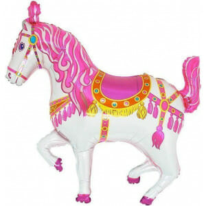 foil alogo circus roz mpaloni ilion φοιλ ηλιον μπαλονι ροζ αλογο
