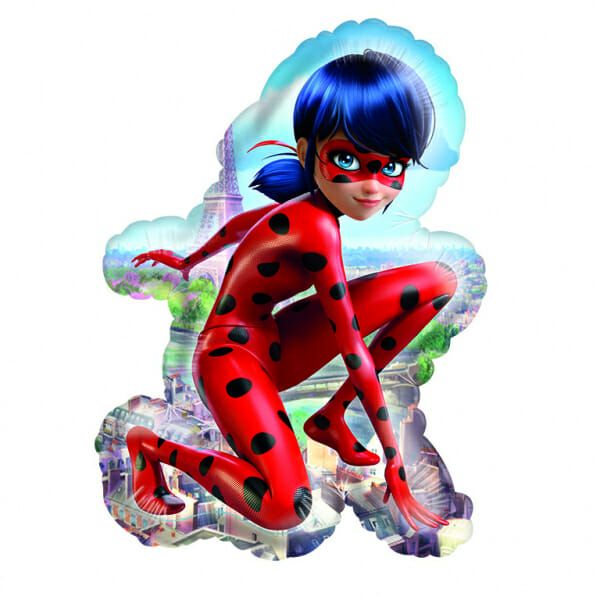 Μπαλόνι Foil Σχήμα Miraculous Lady Bug 85εκ ύψος 55 x 85 εκ