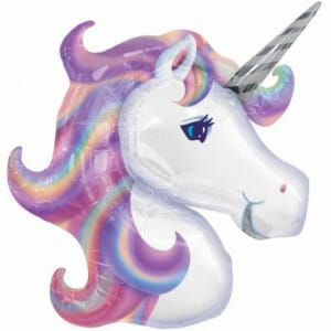 Μπαλόνι Foil 33'' Μονόκερος Unicorn Metallique 84εκ x 74εκ