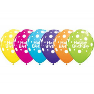 latex happy birthday polks dots mpaloni μπαλονι φοιλ χαρουμενα γενεθλια