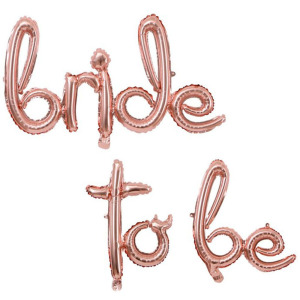 bride to be gold aera foil