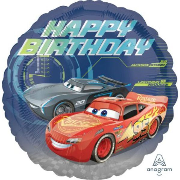 Μπαλόνι Foil Happy Birthday Cars 3