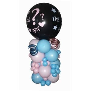 Μπαλονοκατασκευή Αποκάλυψης φύλου Gender Reveal σε βάση