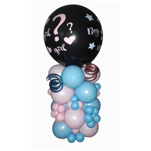 Μπαλονοκατασκευή Αποκάλυψης φύλου Gender Reveal σε βάση