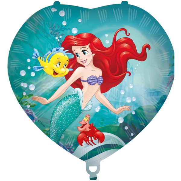 Μπαλόνι Foil 18" Little Mermaid Ariel Σχήμα Καρδιά / 46 εκ