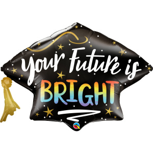 Μπαλόνι Foil Καπέλο Αποφοίτησης Your Future Is Bright 41'' / 104 εκ