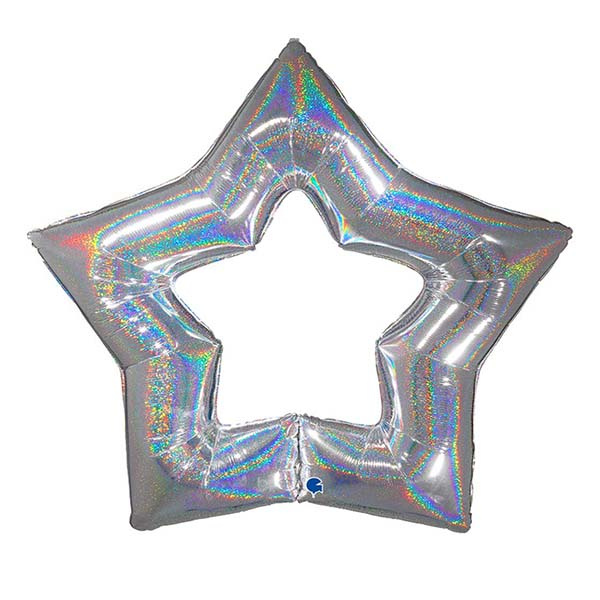 Μπαλόνι Foil 48'' Ασημί Linky αστέρι