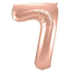 Μπαλόνι Foil Αριθμός "7"  Rose Gold 86 Εκ. Ύψος