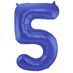 Μπαλόνι Foil Αριθμός "5" Μπλε 86 Εκ. Ύψος
