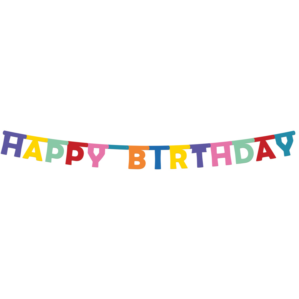 Letter Banner Happy Birthday Color Pop (μήκος 160cm)