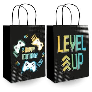 Τσάντα Δώρου χάρτινη "Level Up" / Συσκ. 6 τμχ / 20x27 εκ