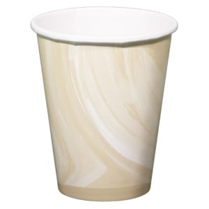 Ποτήρια χάρτινα 250ml "Marble Beige" - Συσκ. 6 τεμ