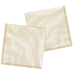 Χαρτοπετσέτες 33 x 33εκ "Marble Beige" - Συσκ. 20 τεμ