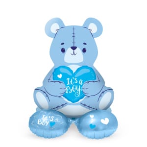 Μπαλόνι Foil με βάση Bear Boy 72 Εκ. Ύψος με αέρα