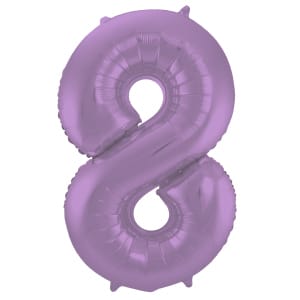 Μπαλόνι Foil Αριθμός "8"  Μωβ 86 Εκ. Ύψος