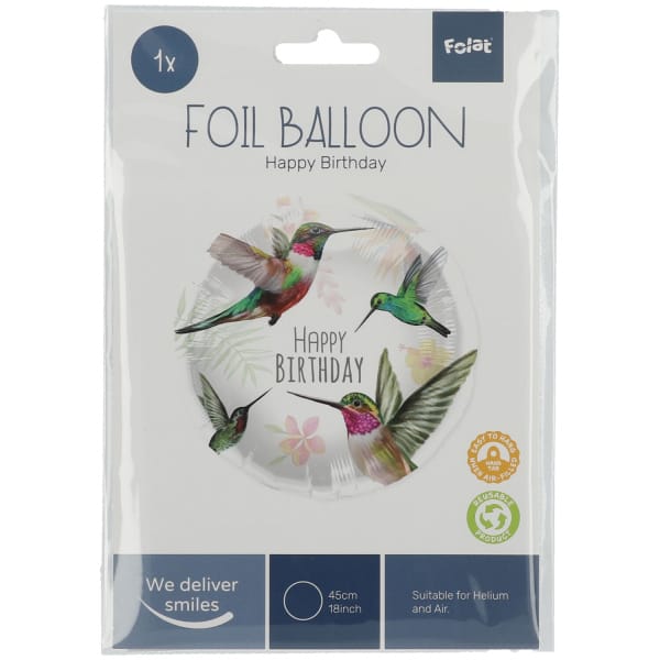 Μπαλόνι Foil 18″ Happy Birthday Kolibri 45εκ - Image 2