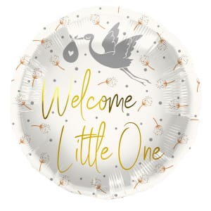 Μπαλόνι Foil 18″ Welcome Little One Πελαργός 45εκ