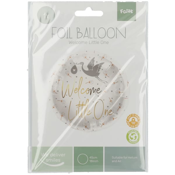 Μπαλόνι Foil 18″ Welcome Little One Πελαργός 45εκ - Image 2