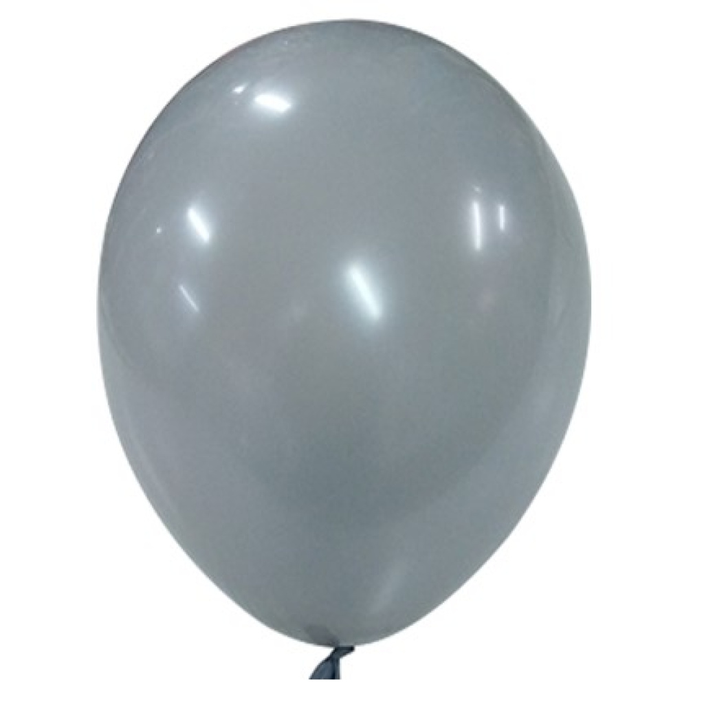 Μπαλόνι Latex Μονόχρωμο Γκρι Ματ 33εκ.