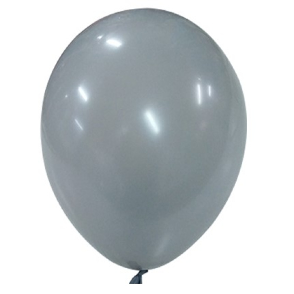 Μπαλόνι Latex Μονόχρωμο Γκρι Ματ 33εκ.