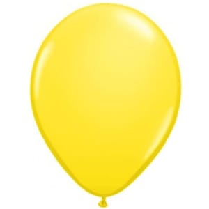 Μπαλόνι Latex Μονόχρωμο Κίτρινο Ματ 33εκ.