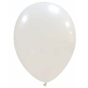 Μπαλόνι Latex Μονόχρωμο Λευκό Ματ 33εκ.