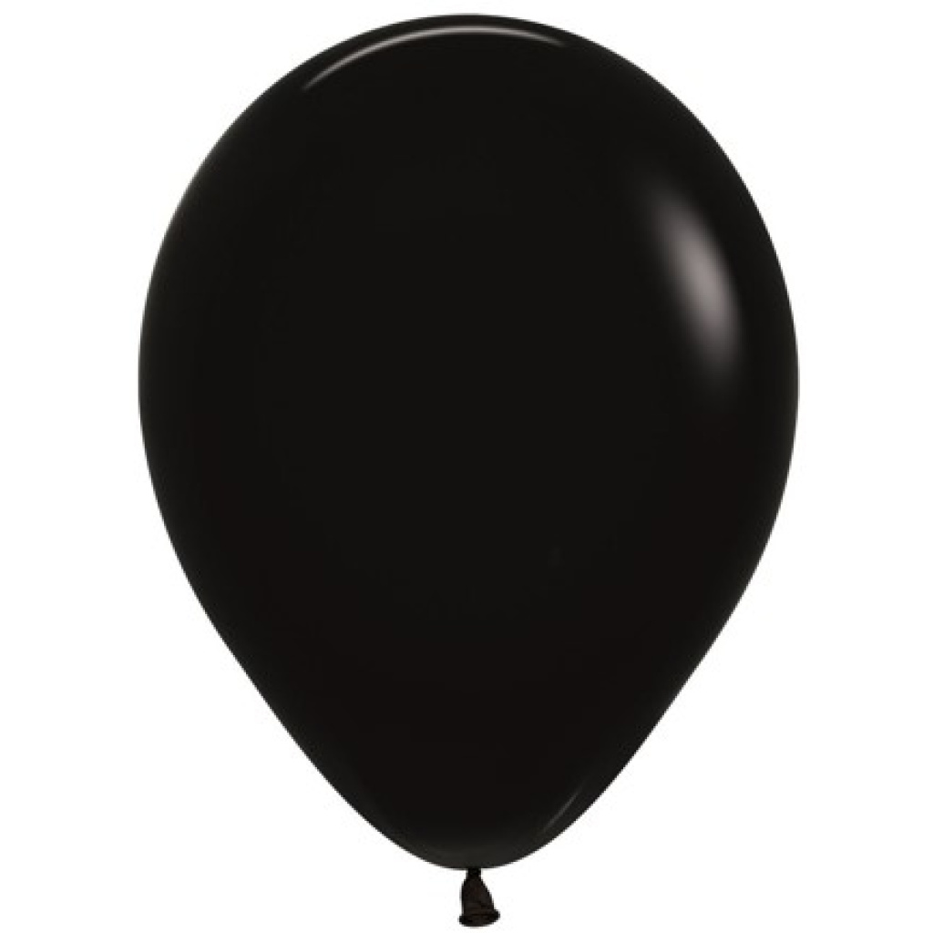 Μπαλόνι Latex Μονόχρωμο Μαύρο Ματ 33εκ.