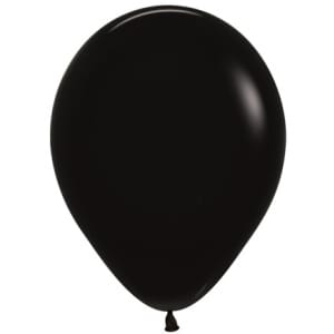Μπαλόνι Latex Μονόχρωμο Μαύρο Ματ 33εκ.