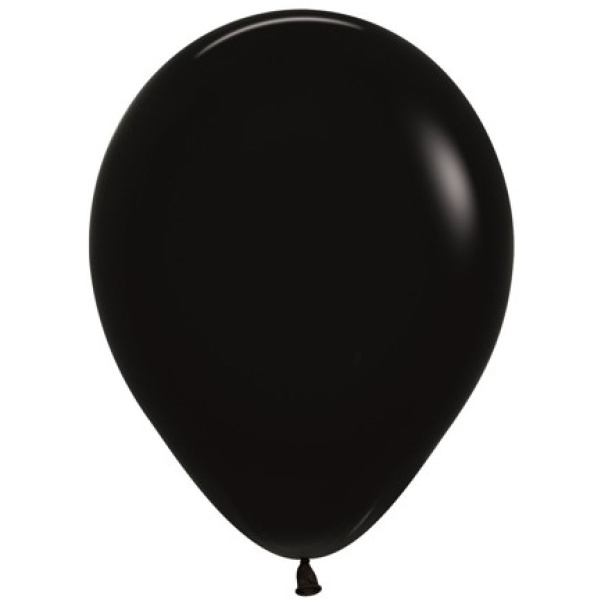 Μπαλόνι Latex Μονόχρωμο Μαύρο Ματ 33εκ.