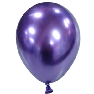 Μπαλόνι Latex Μονόχρωμο Μωβ Χρωμίου 33εκ.
