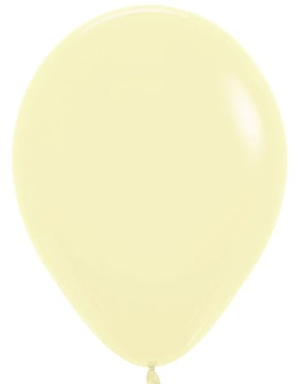 Μπαλόνι Latex Μονόχρωμο Κίτρινο Παστέλ 33εκ.