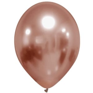 Μπαλόνι Latex Μονόχρωμο Rose Gold Χρωμίου 33εκ.