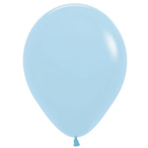 Μπαλόνι Latex Μονόχρωμο Σιελ Παστέλ 33εκ.