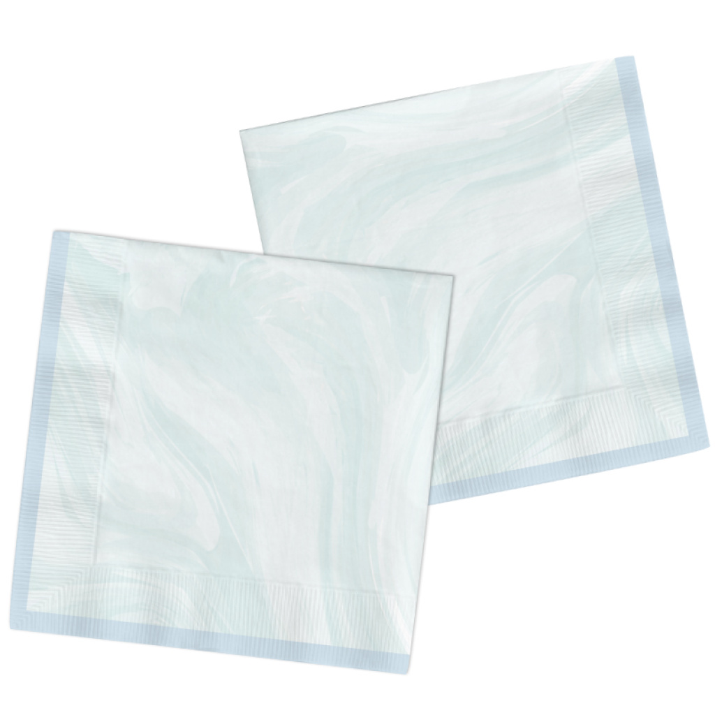 Χαρτοπετσέτες 33 x 33εκ "Marble Blue" - Συσκ. 20 τεμ