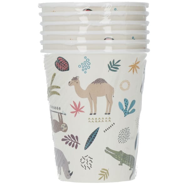 Ποτήρια χάρτινα 250ml "Zoo Party" - Συσκ. 6 τεμ - Image 2