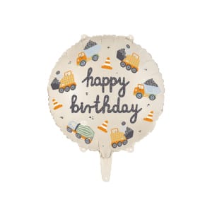Μπαλόνι Foil "Happy Birthday"  Construction - 45εκ διάμ.