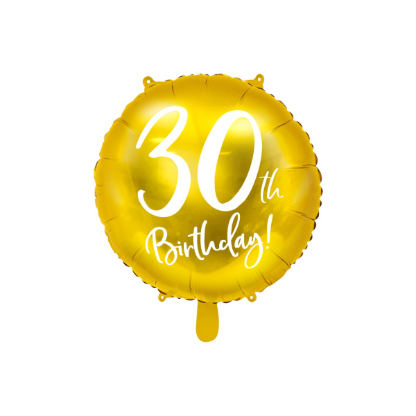Μπαλόνι Foil 30th Birthday 45 εκ διάμετρος
