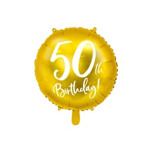 Μπαλόνι Foil 50th Birthday 45 εκ διάμετρος