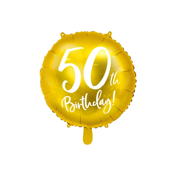 Μπαλόνι Foil 50th Birthday 45 εκ διάμετρος