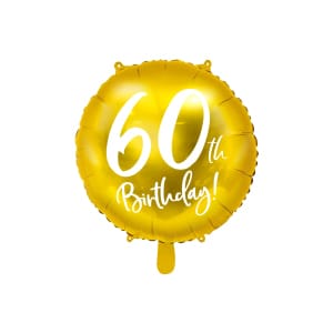 Μπαλόνι Foil 60th Birthday 45 εκ διάμετρος