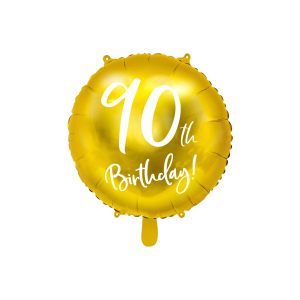 Μπαλόνι Foil 90th Birthday 45 εκ διάμετρος
