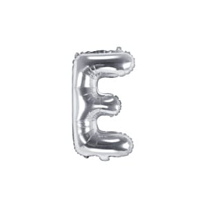 Μπαλόνι Foil Γράμμα “E” Ασημί 35 Εκ. Ύψος